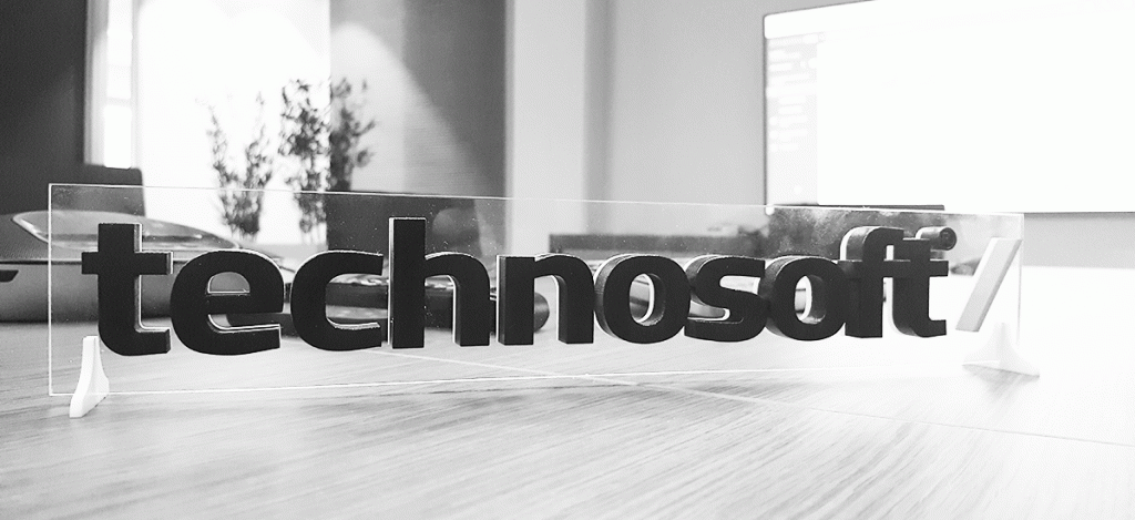 Technosoft logo 3D